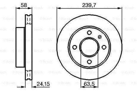 Тормозной диск BOSCH 0 986 478 148