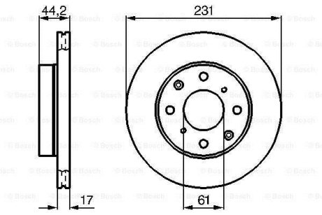 Тормозной диск BOSCH 0 986 478 203