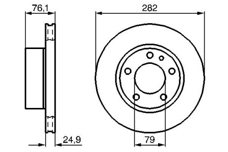 Тормозной диск BOSCH 0986478217