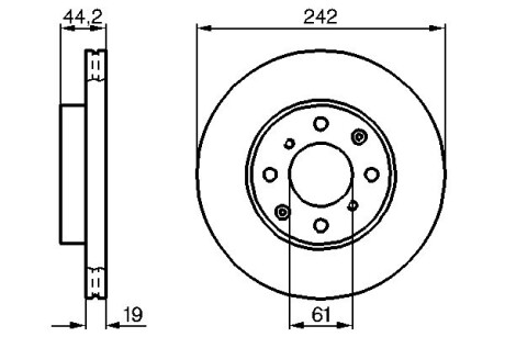 Тормозной диск BOSCH 0 986 478 503