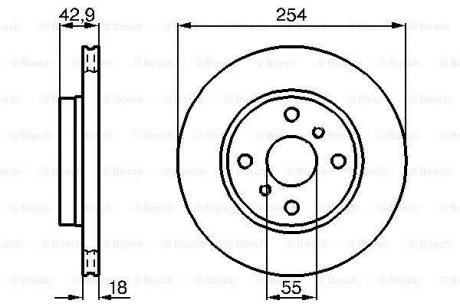 Тормозной диск BOSCH 0986478585