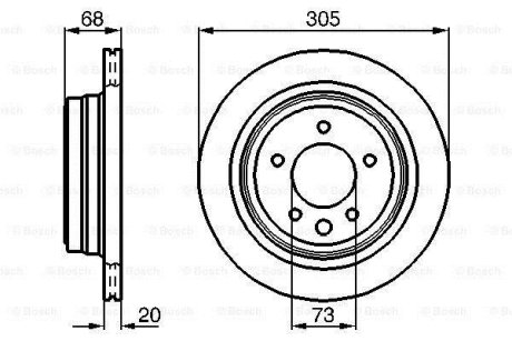 Тормозной диск BOSCH 0 986 478 660 (фото 1)