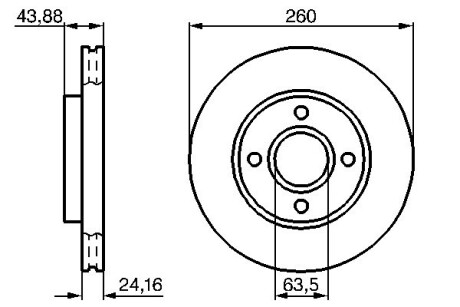 Тормозной диск BOSCH 0 986 478 671