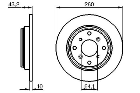 Тормозной диск BOSCH 0 986 478 680