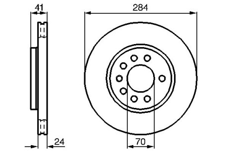 Тормозной диск BOSCH 0 986 478 717