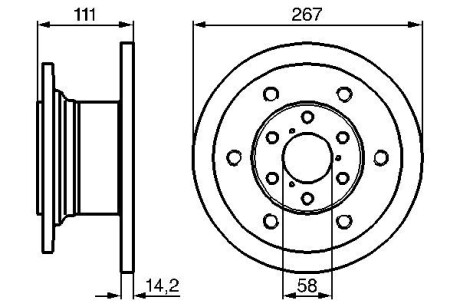 Тормозной диск BOSCH 0 986 478 742