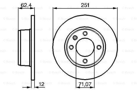 Тормозной диск BOSCH 0 986 478 879