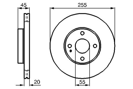 Тормозной диск BOSCH 0986478996 (фото 1)