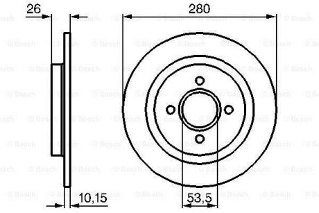 Тормозной диск BOSCH 0 986 479 049