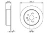 Тормозной диск BOSCH 0986479336 (фото 1)