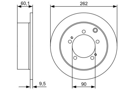 Тормозной диск BOSCH 0 986 479 512