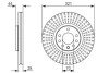 Тормозной диск BOSCH 0 986 479 571 (фото 1)