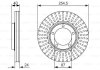 Тормозной диск BOSCH 0 986 479 596 (фото 1)