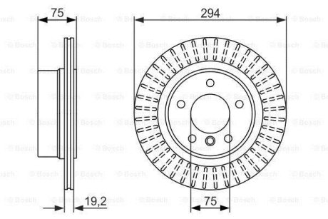 Тормозной диск BOSCH 0986479670 (фото 1)