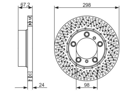 Тормозной диск BOSCH 0 986 479 674 (фото 1)