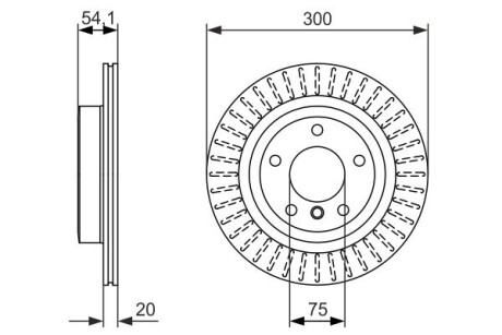 Тормозной диск BOSCH 0986479775