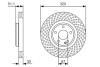 Тормозной диск BOSCH 0 986 479 A59 (фото 1)