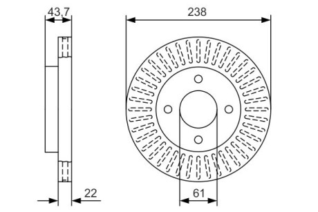 Тормозной диск BOSCH 0 986 479 A87