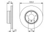 Диск гальмівний BMW E60 520i/525d \'\'F PR2 BOSCH 0986479S29 (фото 1)