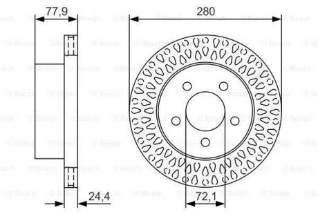 Тормозной диск BOSCH 0 986 479 U00