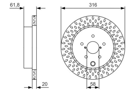 Тормозной диск BOSCH 0986479V05