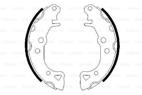 Комплект тормозных колодок BOSCH 0 986 487 252