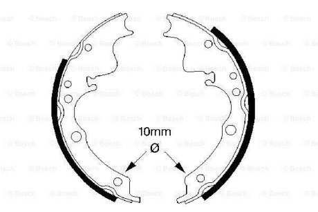 Комплект тормозных колодок BOSCH 0 986 487 347