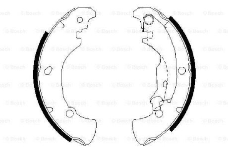 Комплект тормозных колодок BOSCH 0 986 487 560