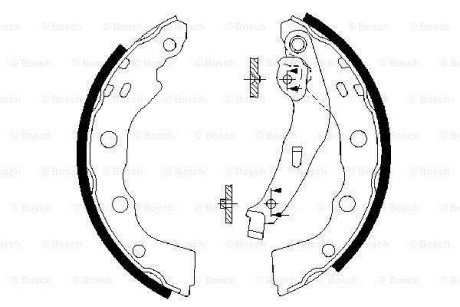 Колодки тормозные BOSCH 0986487577