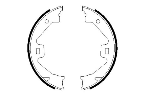 Комплект тормозных колодок, стояночная тормозная система BOSCH 0 986 487 650 (фото 1)