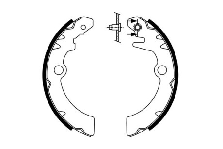 Комплект тормозных колодок BOSCH 0 986 487 760 (фото 1)