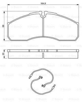 Гальмівні колодки дискові BOSCH 0 986 494 273 (фото 1)