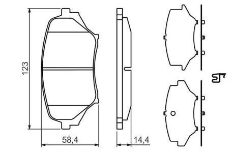 Гальмівні колодки дискові BOSCH 0 986 494 322 (фото 1)