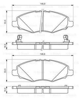 Гальмівні колодки дискові BOSCH 0 986 494 326 (фото 1)