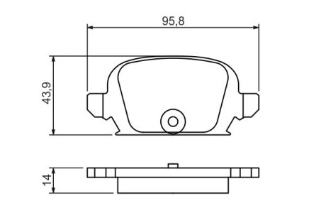 Колодки гальмівні дискові, комплект BOSCH 0 986 494 340