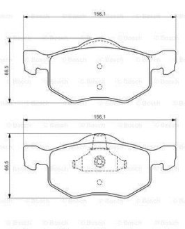 Колодки гальмівні дискові BOSCH 0986494361