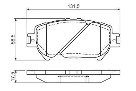 ГАЛЬМІВНІ КОЛОДКИ, ДИСКОВІ BOSCH 0 986 494 363 (фото 1)