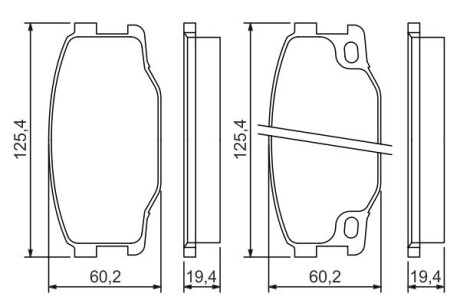 Колодки гальмівні Mitsubishi Canter FE Front/Rear BOSCH 0986494442