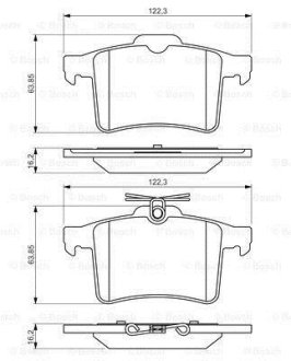 Гальмівні колодки дискові BOSCH 0 986 494 480 (фото 1)