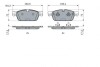 Колодки гальмівні дискові MERCEDES GL/GLE/GLS/ML \'\'F \'\'11>> BOSCH 0986494962 (фото 5)