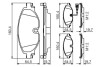 Комплект гальмівних колодок з 4 шт. дисків BOSCH 0 986 495 347 (фото 5)