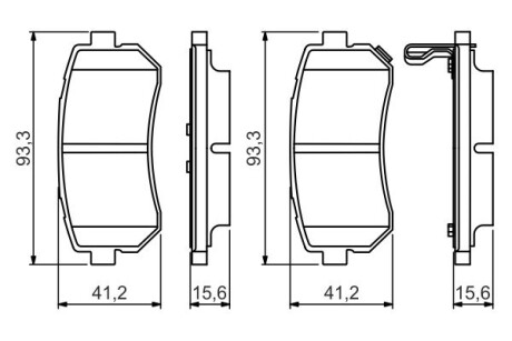 Гальмівні колодки дискові BOSCH 0 986 495 354