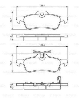 Колодки гальмівні дискові - заміна на 0986494719 BOSCH 0986495359