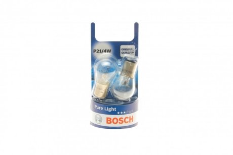 Лампа P21/4W 12V блистер 2 шт. - кратн. 20 шт BOSCH 1 987 301 015