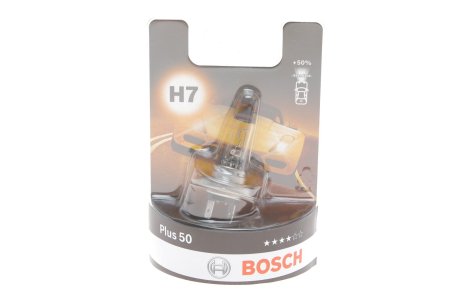 Автолампа (12 V 55 W H7 Plus 50 блістер) BOSCH 1 987 301 042