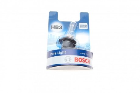 Лампа галогенная Pure Light HB3 12V 60W BOSCH 1 987 301 062