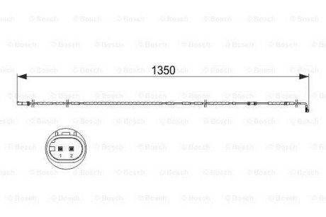 Сигнализатор, износ тормозных колодок BOSCH 1 987 473 503 (фото 1)