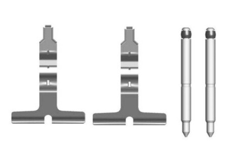 Комплектующие, колодки дискового тормоза BOSCH 1 987 474 430 (фото 1)