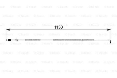 Сигнализатор, износ тормозных колодок BOSCH 1 987 474 595