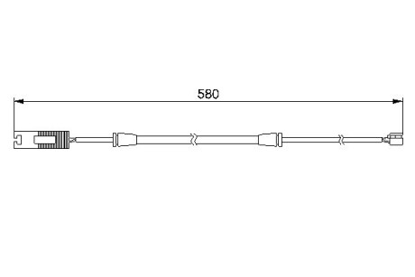 Датчик зношув.гальм колодок BMW 750i E38 \'\'F \'\'94-01 BOSCH 1987474941 (фото 1)